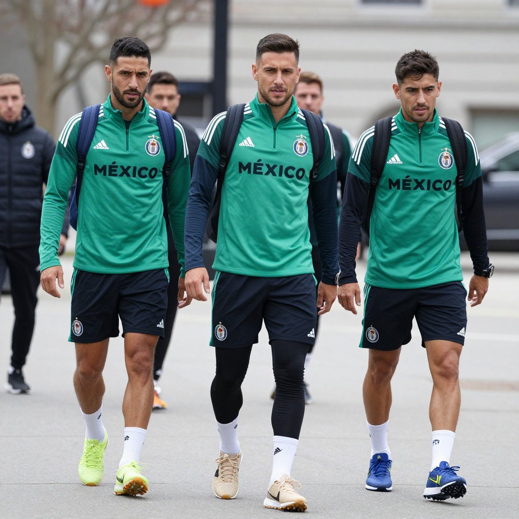 Jugadores de chivas llegan a nueva york para integrarse a la selección mexicana