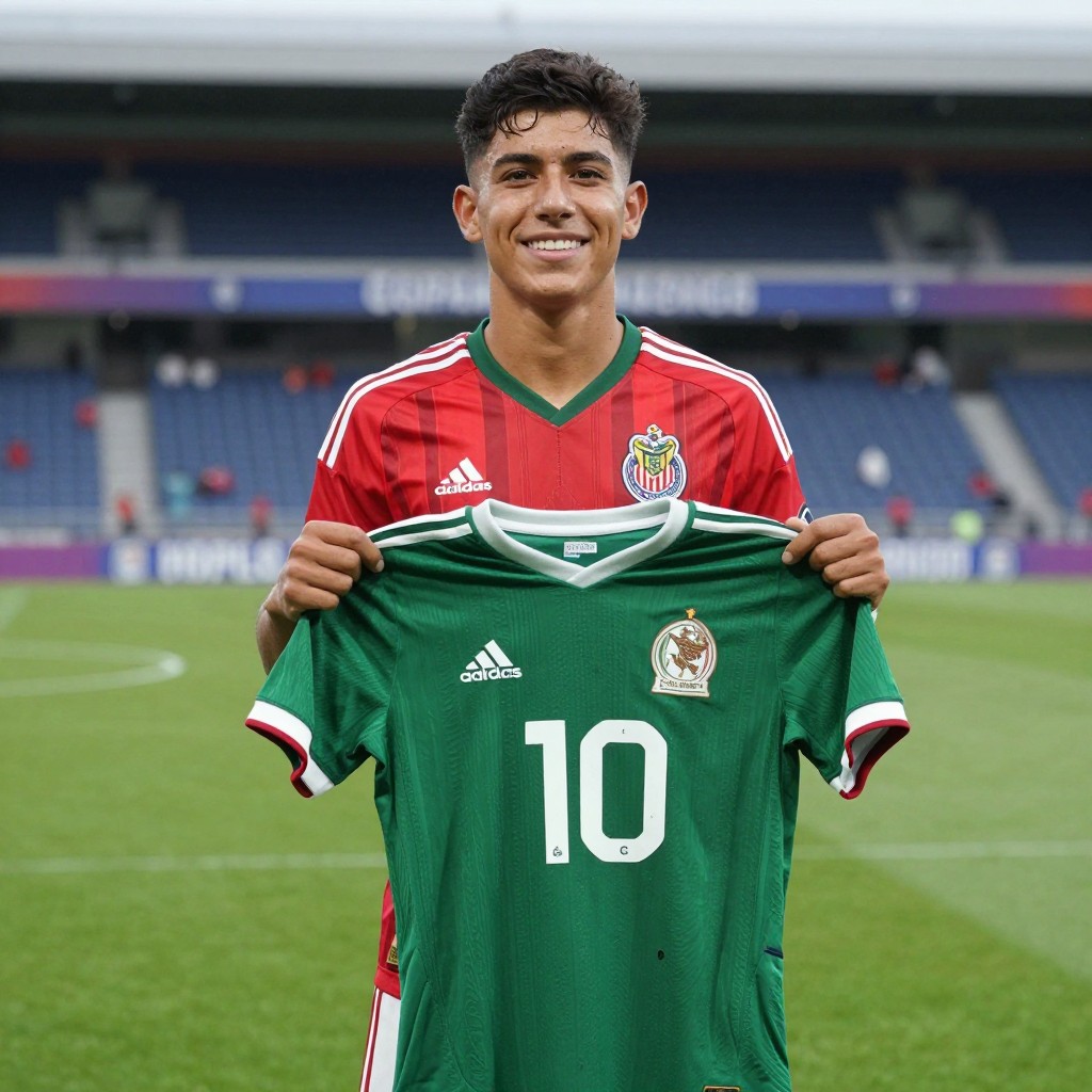 Santiago sandoval celebra su primera convocatoria con la selección mexicana