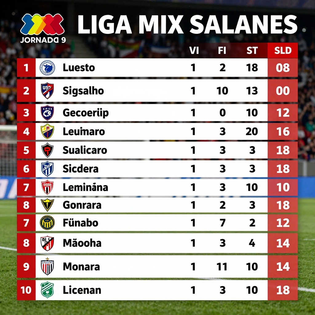 Liga Mx: así marcha la tabla general tras la jornada 9